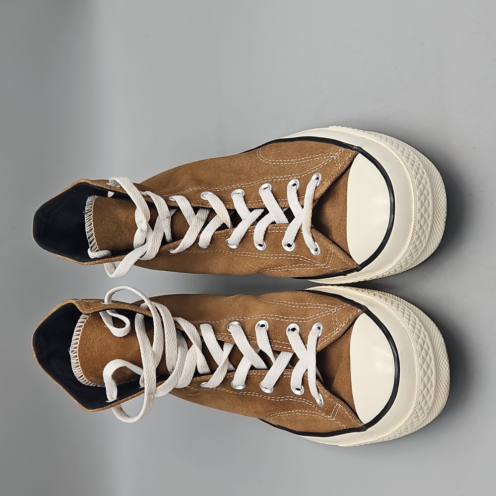 Converse Chuck Taylor Hi 'Sand Dune' Suede Hi Top Sneaker Lace Up Men 13 - Picture 9 of 12